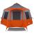 Tent Cabină cu acoperiș Gri și Portocalie 405 x 405 x 273 cm GartenMobel Dekor