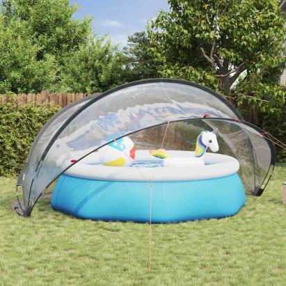 Dom pentru piscină Manual Transparent 472 x 460 x 229 cm PVC GartenMobel Dekor