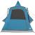Cort Teepee cu acoperiș albastru 545 x 450 x 295 cm GartenMobel Dekor