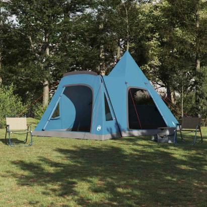Cort Teepee cu acoperiș albastru 545 x 450 x 295 cm GartenMobel Dekor