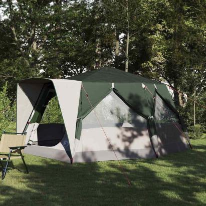 Tent Cabină cu acoperiș cu depozitare Verde 400 x 350 x 212 cm GartenMobel Dekor