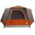 Tent Cabină cu acoperiș Gri și Portocalie 400 x 350 x 212 cm GartenMobel Dekor