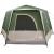 Tent Cabină cu acoperiș Verde și alb 333 x 317 x 194 cm GartenMobel Dekor