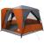 Tent Cabină cu acoperiș Gri și Portocalie 333 x 317 x 194 cm GartenMobel Dekor