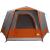 Tent Cabină cu acoperiș Gri și Portocalie 333 x 317 x 194 cm GartenMobel Dekor