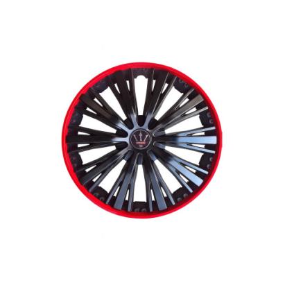 Set 4 capace roti Evo culoare negru rosu 15 inch Cod: WM4-1RD-15 Automotive TrustedCars