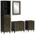 Set mobilier de baie, 4 piese, lemn masiv de mango GartenMobel Dekor