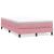 Pat cu arcuri fără saltea roz 120x210 cm catifea GartenMobel Dekor