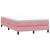 Pat cu arcuri fără saltea roz 120x210 cm catifea GartenMobel Dekor
