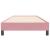 Pat cu arcuri fără saltea roz 90x220 cm catifea GartenMobel Dekor