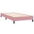 Pat box spring cu saltea, roz, 90x220 cm, catifea GartenMobel Dekor