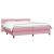 Pat box spring cu saltea, roz, 180x210 cm, catifea GartenMobel Dekor
