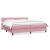 Pat box spring cu saltea, roz, 180x210 cm, catifea GartenMobel Dekor