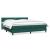 Pat box spring cu saltea, verde închis, 180x220 cm, catifea GartenMobel Dekor