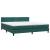 Pat box spring cu saltea, verde închis, 180x220 cm, catifea GartenMobel Dekor