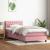 Pat box spring cu saltea, roz, 80x220 cm, catifea GartenMobel Dekor