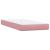 Pat box spring cu saltea, roz, 80x220 cm, catifea GartenMobel Dekor