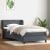 Pat box spring cu saltea, gri închis, 90x210 cm, catifea GartenMobel Dekor