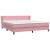 Pat box spring cu saltea, roz, 180x210 cm, catifea GartenMobel Dekor