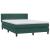 Pat box spring cu saltea, verde închis, 160x210 cm, catifea GartenMobel Dekor