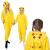 Pijama tip salopeta pentru copii, model Pikachu, marime 130-140 cm Household NewTrend
