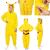 Pijama tip salopeta pentru copii, model Pikachu, marime 130-140 cm Household NewTrend