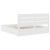 Cadru de pat cu sertar Alb 200 x 200 cm Lemn compozit GartenMobel Dekor