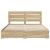 Cadru de pat cu sertar Stejar Sonoma 200 x 200 cm Lemn compozit GartenMobel Dekor