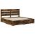 Cadru de pat Stejar fumuriu 200 x 200 cm Lemn compozit GartenMobel Dekor