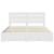 Cadru de pat cu sertar Alb 180 x 200 cm Lemn compozit GartenMobel Dekor