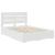 Cadru de pat cu sertar Alb 140 x 200 cm Lemn compozit GartenMobel Dekor
