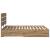 Cadru de pat Stejar Artizanal 140 x 190 cm Lemn compozit GartenMobel Dekor