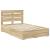 Cadru de pat cu sertar Stejar Sonoma 135 x 190 cm Lemn compozit GartenMobel Dekor