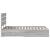 Cadru de pat cu sertar Gri Sonoma 135 x 190 cm Lemn compozit GartenMobel Dekor