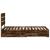 Cadru de pat Stejar fumuriu 100 x 200 cm Lemn compozit GartenMobel Dekor