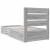 Cadru de pat cu sertar Gri Sonoma 100 x 200 cm Lemn compozit GartenMobel Dekor