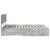 Cadru de pat cu sertar Gri din beton 150 x 200 cm Lemn compozit GartenMobel Dekor