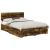Cadru de pat Stejar fumuriu 150 x 200 cm Lemn compozit GartenMobel Dekor