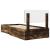Cadru de pat Stejar fumuriu 100 x 200 cm Lemn compozit GartenMobel Dekor