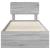 Cadru de pat cu headboard Gri Sonoma 100 x 200 cm Lemn compozit GartenMobel Dekor