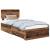 Cadru de pat cu headboard Lemn vechi 100 x 200 cm Lemn compozit GartenMobel Dekor
