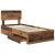 Cadru de pat cu headboard Lemn vechi 100 x 200 cm Lemn compozit GartenMobel Dekor