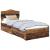 Cadru de pat cu headboard Lemn vechi 100 x 200 cm Lemn compozit GartenMobel Dekor