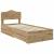 Cadru de pat Stejar Artizanal 100 x 200 cm Lemn compozit GartenMobel Dekor
