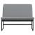 Bancă, gri deschis, 100x75x76 cm, materil textil GartenMobel Dekor