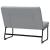 Bancă, gri deschis, 100x75x76 cm, materil textil GartenMobel Dekor