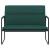 Bancă, verde închis, 100x64x80 cm, textil GartenMobel Dekor