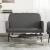 Bancă, gri, 107x80x81 cm, piele ecologică GartenMobel Dekor
