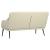 Bancă, crem, 110x76x80 cm, piele ecologică GartenMobel Dekor