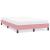 Cadru de pat fără saltea roz 120x210 cm catifea GartenMobel Dekor